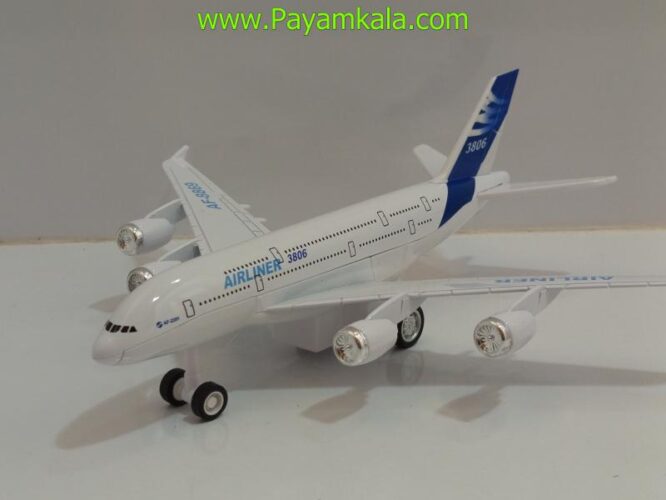 ماکت هواپیما مسافربری ایرلاینر AIRLINER فلزی (1:300) آبی