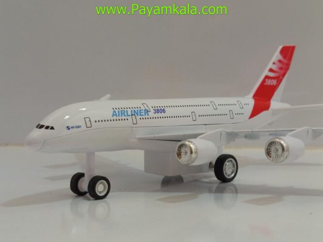ماکت هواپیما مسافربری ایرلاینر AIRLINER فلزی (1:300) قرمز
