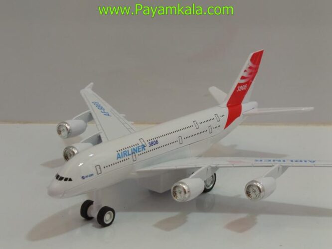ماکت هواپیما مسافربری ایرلاینر AIRLINER فلزی (1:300) قرمز