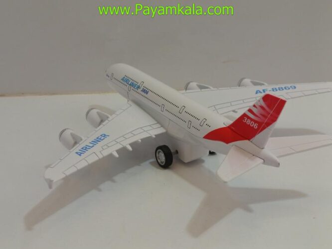 ماکت هواپیما مسافربری ایرلاینر AIRLINER فلزی (1:300) قرمز