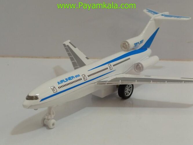 ماکت هواپیما مسافربری ایرلاینر AIRLINER فلزی (NO180-7) آبی