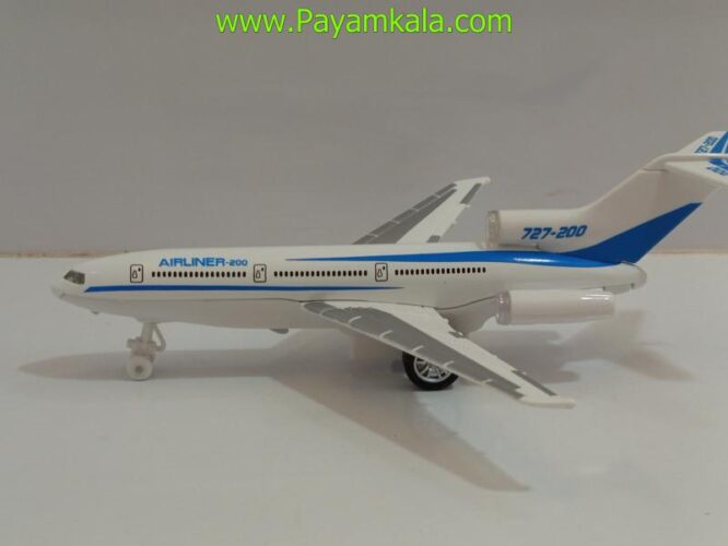 ماکت هواپیما مسافربری ایرلاینر AIRLINER فلزی (NO180-7) آبی