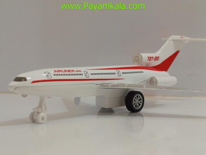 ماکت هواپیما مسافربری ایرلاینر AIRLINER فلزی (NO180-7) قرمز