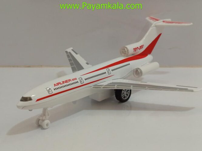 ماکت هواپیما مسافربری ایرلاینر AIRLINER فلزی (NO180-7) قرمز