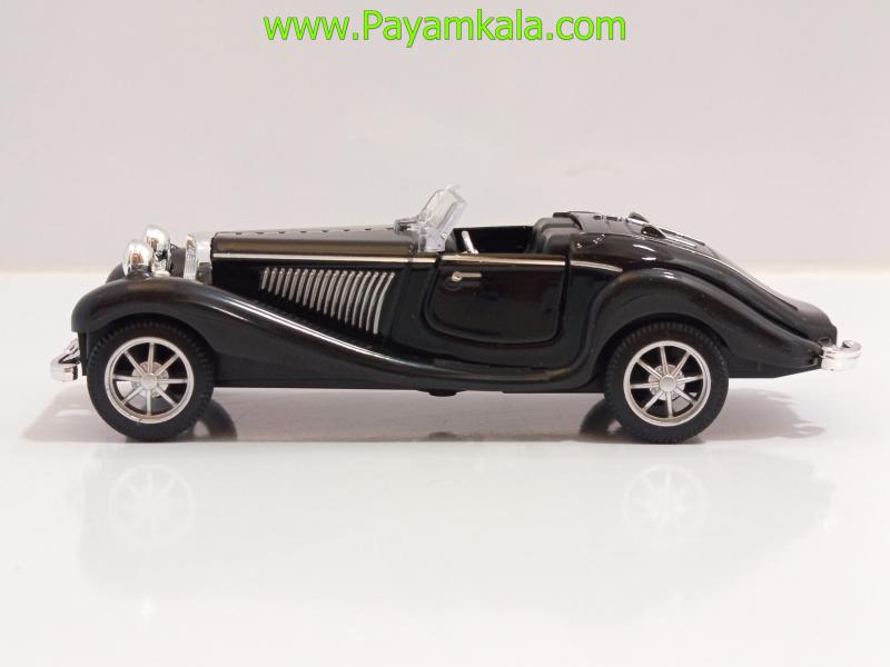 ماشین فلزی مرسدس بنز قدیمی بدون سقف (335A 1:36) مشکی