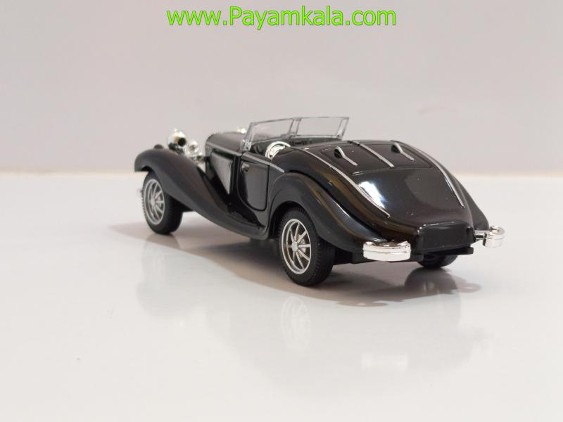 ماشین فلزی مرسدس بنز قدیمی بدون سقف (335A 1:36) مشکی