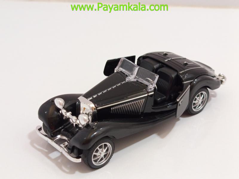 ماشین فلزی مرسدس بنز قدیمی بدون سقف (335A 1:36) مشکی