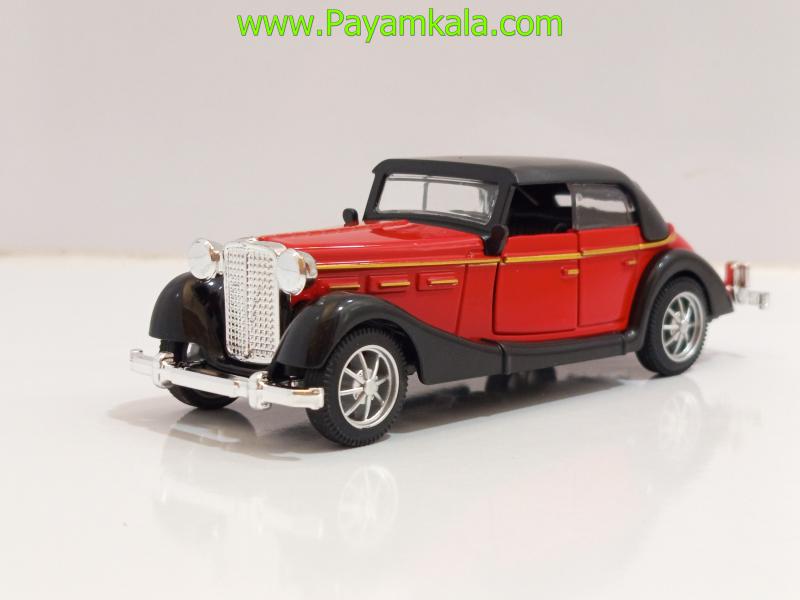 ماشین فلزی مرسدس بنز قدیمی سقفدار (335A 1:36) قرمز