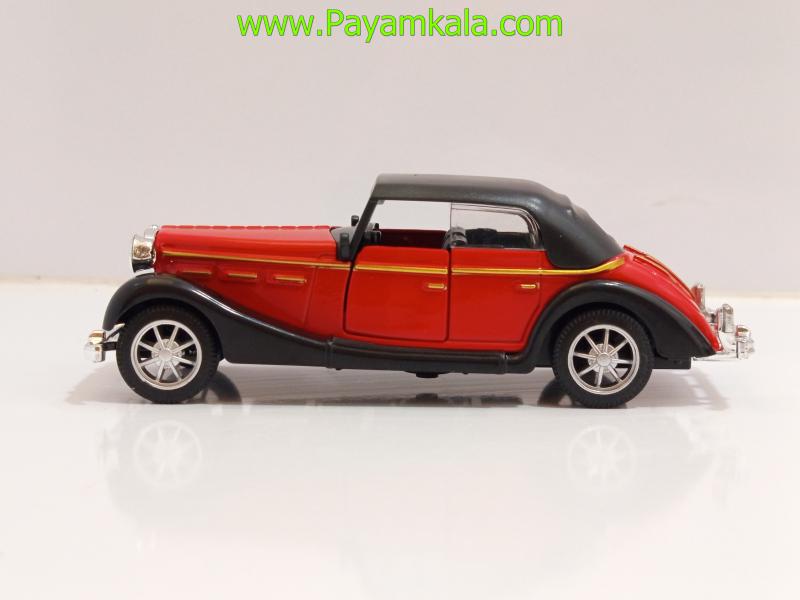 ماشین فلزی مرسدس بنز قدیمی سقفدار (335A 1:36) قرمز