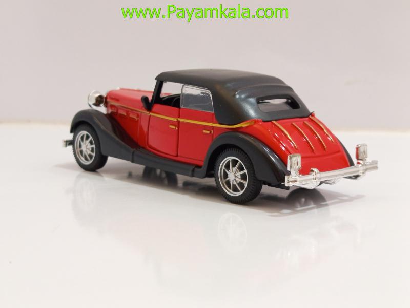 ماشین فلزی مرسدس بنز قدیمی سقفدار (335A 1:36) قرمز