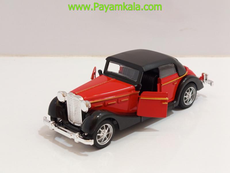 ماشین فلزی مرسدس بنز قدیمی سقفدار (335A 1:36) قرمز