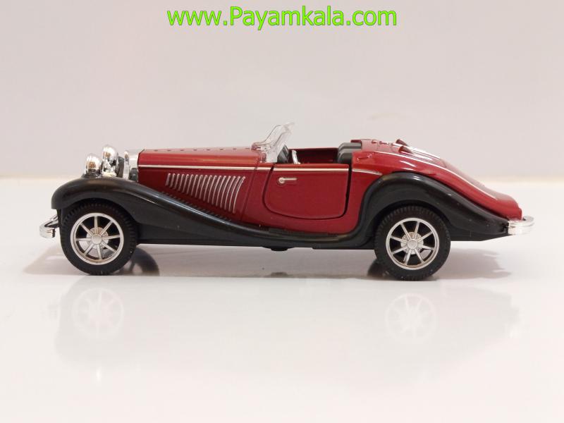 ماشین فلزی مرسدس بنز قدیمی بدون سقف (335A 1:36) قرمز