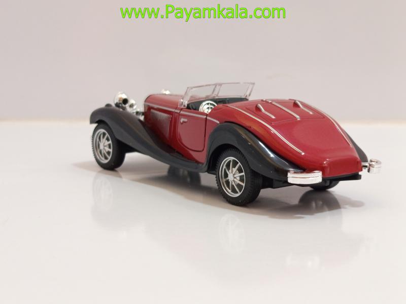ماشین فلزی مرسدس بنز قدیمی بدون سقف (335A 1:36) قرمز