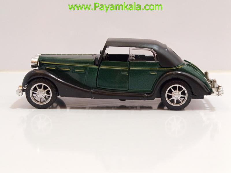 ماشین فلزی مرسدس بنز قدیمی سقفدار (335A 1:36) سبز