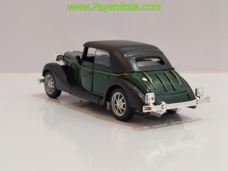ماشین فلزی مرسدس بنز قدیمی سقفدار (335A 1:36) سبز