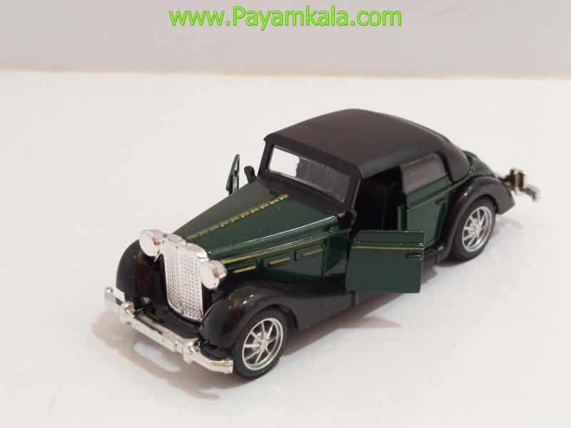 ماشین فلزی مرسدس بنز قدیمی سقفدار (335A 1:36) سبز