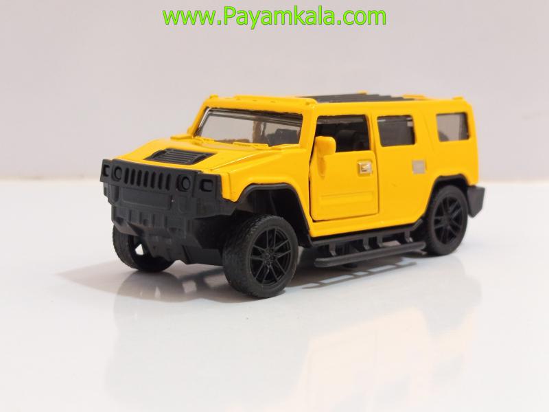 ماشین فلزی هامر کوچک (HUMMER 1:48)(72015) زرد