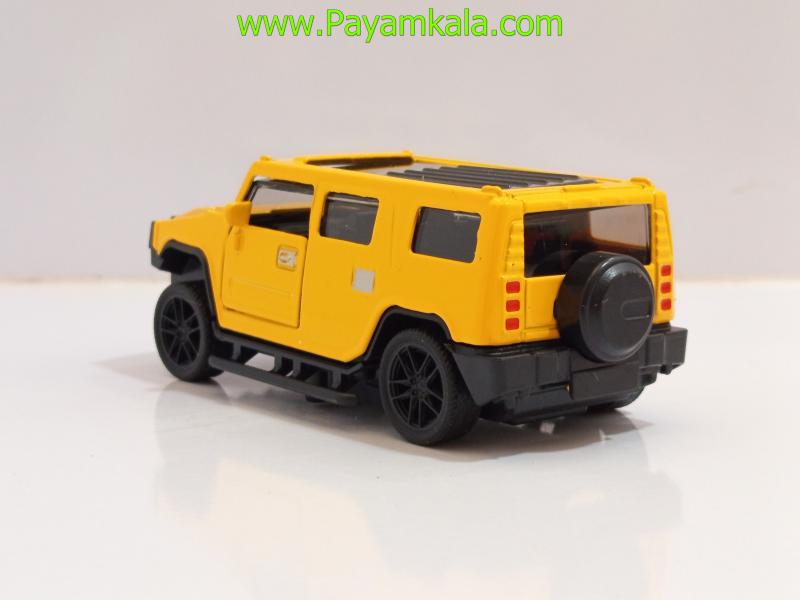 ماشین فلزی هامر کوچک (HUMMER 1:48)(72015) زرد