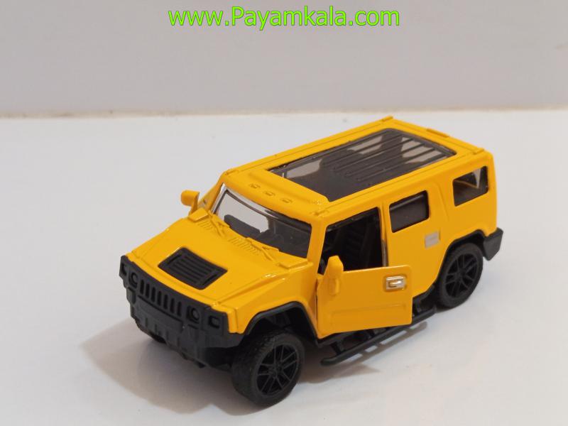 ماشین فلزی هامر کوچک (HUMMER 1:48)(72015) زرد