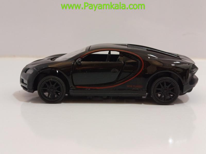 ماشین فلزی بوگاتی کوچک (BUGATTI 1:48)(72016) مشکی