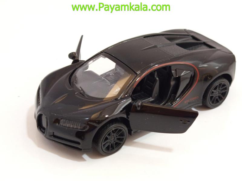 ماشین فلزی بوگاتی کوچک (BUGATTI 1:48)(72016) مشکی