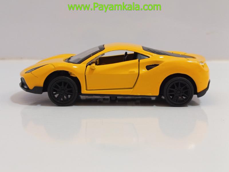 ماشین فلزی فراری کوچک (FERRARI 1:48)(72016) زرد
