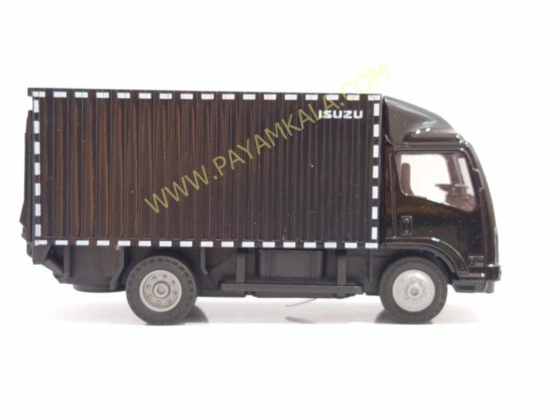 ماکت ماشین فلزی ایسوزو یخچالی مشکی (ISUZU کامیون باری) مقیاس 1:32ماکت ماشین فلزی ایسوزو یخچالی مشکی (ISUZU کامیون باری) مقیاس 1:32