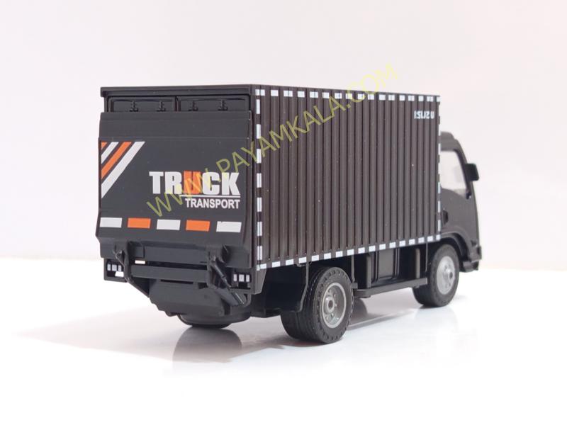 ماکت ماشین فلزی ایسوزو یخچالی مشکی (ISUZU کامیون باری) مقیاس 1:32