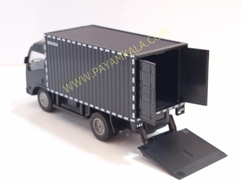 ماکت ماشین فلزی ایسوزو یخچالی مشکی (ISUZU کامیون باری) مقیاس 1:32