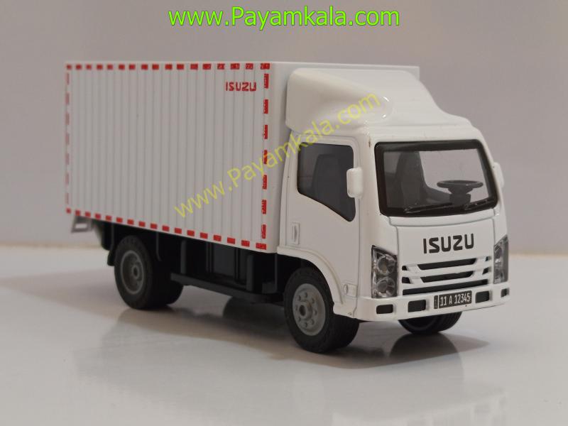 ماکت ماشین فلزی ایسوزو یخچالی سفید (ISUZU کامیون باری) مقیاس 1:32