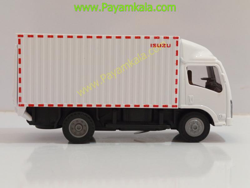 ماکت ماشین فلزی ایسوزو یخچالی سفید (ISUZU کامیون باری) مقیاس 1:32