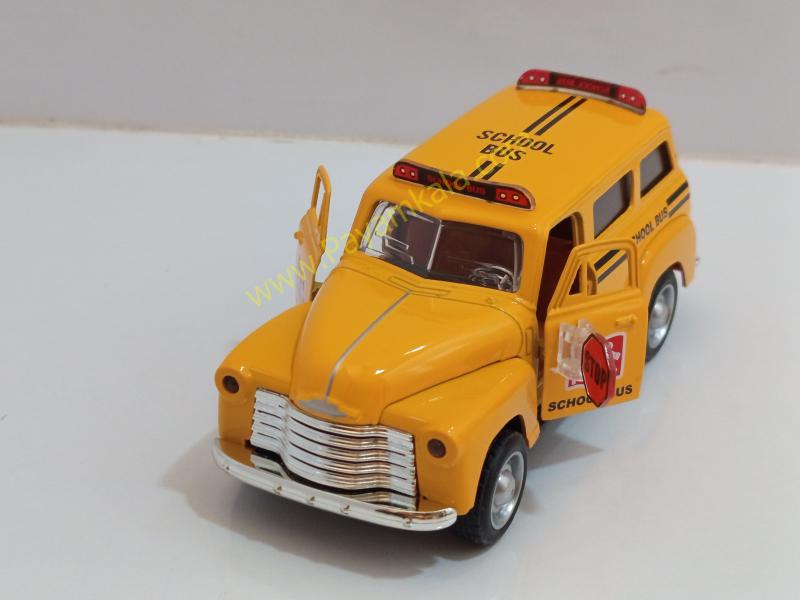 ماشین فلزی شورلت سابربن (Chevrolet Suburban) اتوبوس مدرسه زرد