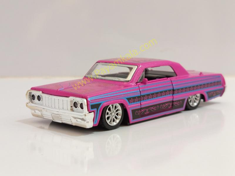 ماشین فلزی شورلت ایمپالا (IMPALA LOWRIDER) صورتی
