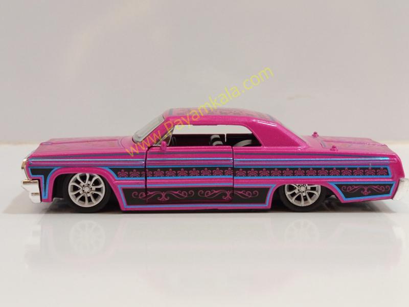 ماشین فلزی شورلت ایمپالا (IMPALA LOWRIDER) صورتی