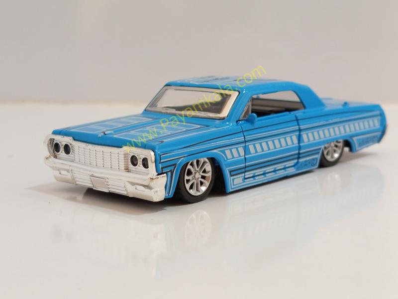 ماشین فلزی شورلت ایمپالا (IMPALA LOWRIDER) آبی