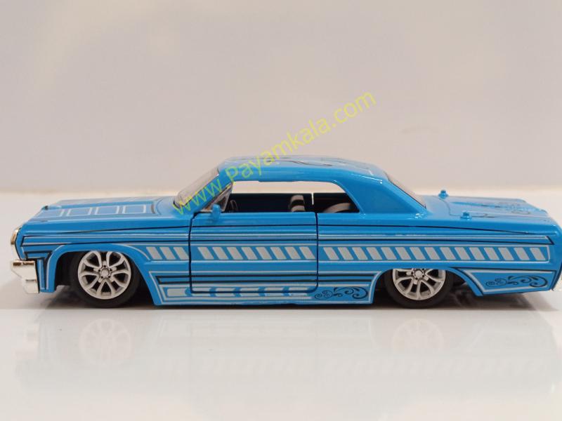 ماشین فلزی شورلت ایمپالا (IMPALA LOWRIDER) آبی
