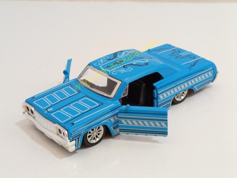 ماشین فلزی شورلت ایمپالا (IMPALA LOWRIDER) آبی
