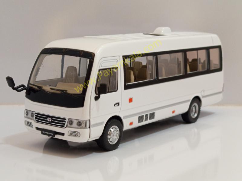 ماکت فلزی مینیبوس تویوتا کستر (Toyota Coaster 1:24) سفید