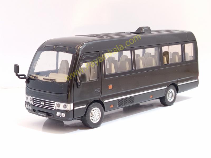 ماکت فلزی مینیبوس تویوتا کستر (Toyota Coaster 1:24) مشکی