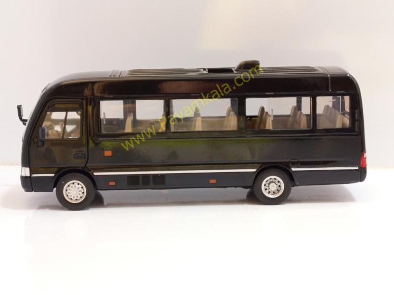 ماکت فلزی مینیبوس تویوتا کستر (Toyota Coaster 1:24) مشکی