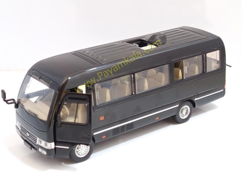 ماکت فلزی مینیبوس تویوتا کستر (Toyota Coaster 1:24) مشکی