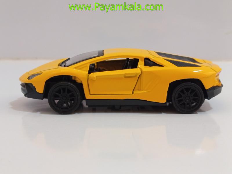 ماشین فلزی لامبورگینی کوچک (LAMBORGHINI 1:48)(72010) زرد