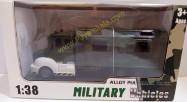 ماکت ماشین نظامی کانتینردار عقب‌کش (Military Vehicles 1:38) سبز