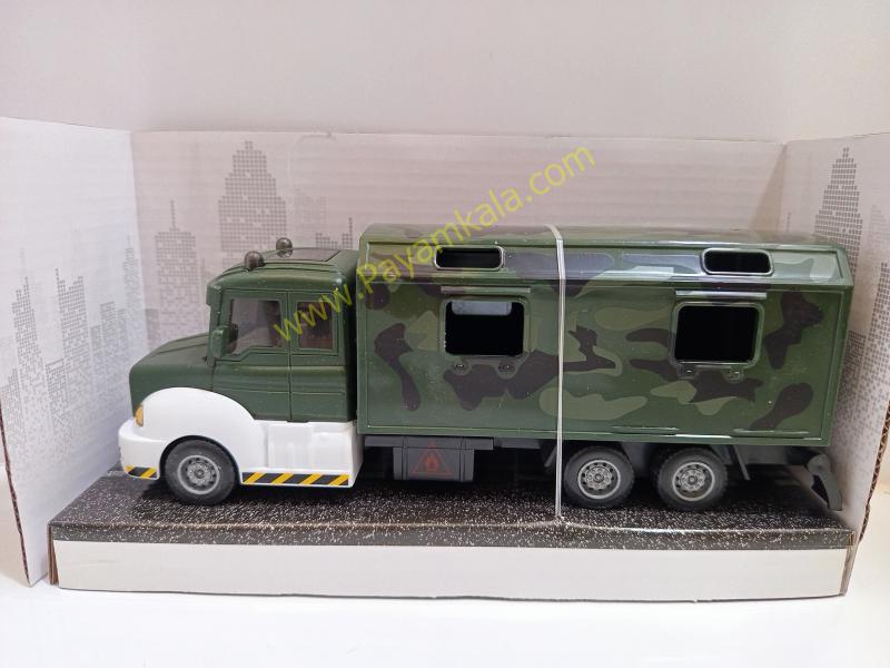 ماکت ماشین نظامی کانتینردار عقبکش (Military Vehicles 1:38) سبز