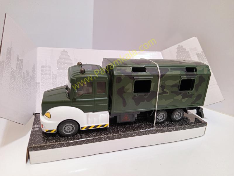 ماکت ماشین نظامی کانتینردار عقبکش (Military Vehicles 1:38) سبز