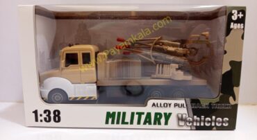 ماکت کامیون نظامی فلزی عقب‌کش (Military Vehicles 1:38) بژ