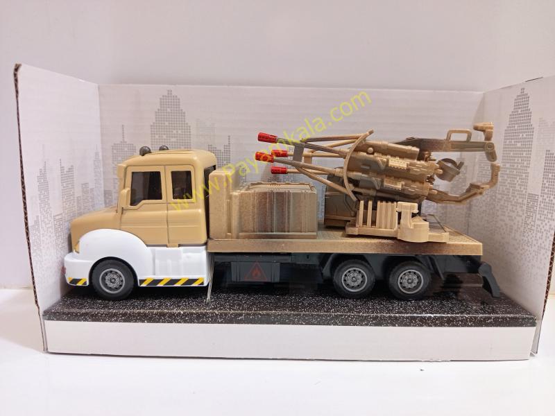 ماکت کامیون نظامی فلزی عقبکش (Military Vehicles 1:38) بژ