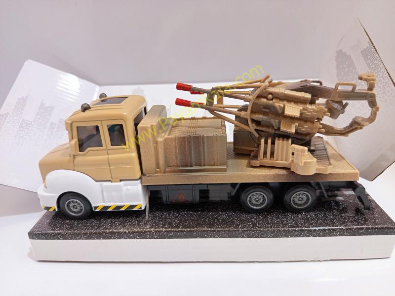 ماکت کامیون نظامی فلزی عقبکش (Military Vehicles 1:38) بژ