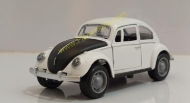 ماکت ماشین فلزی فولکس واگن کلاسیک سفید سه درب بازشو (کد 3466)