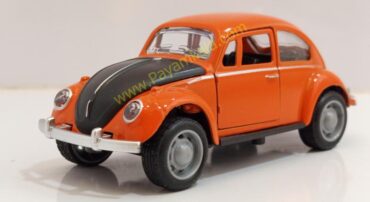 ماکت ماشین فلزی فولکس واگن کلاسیک نارنجی سه درب بازشو (کد 3466)